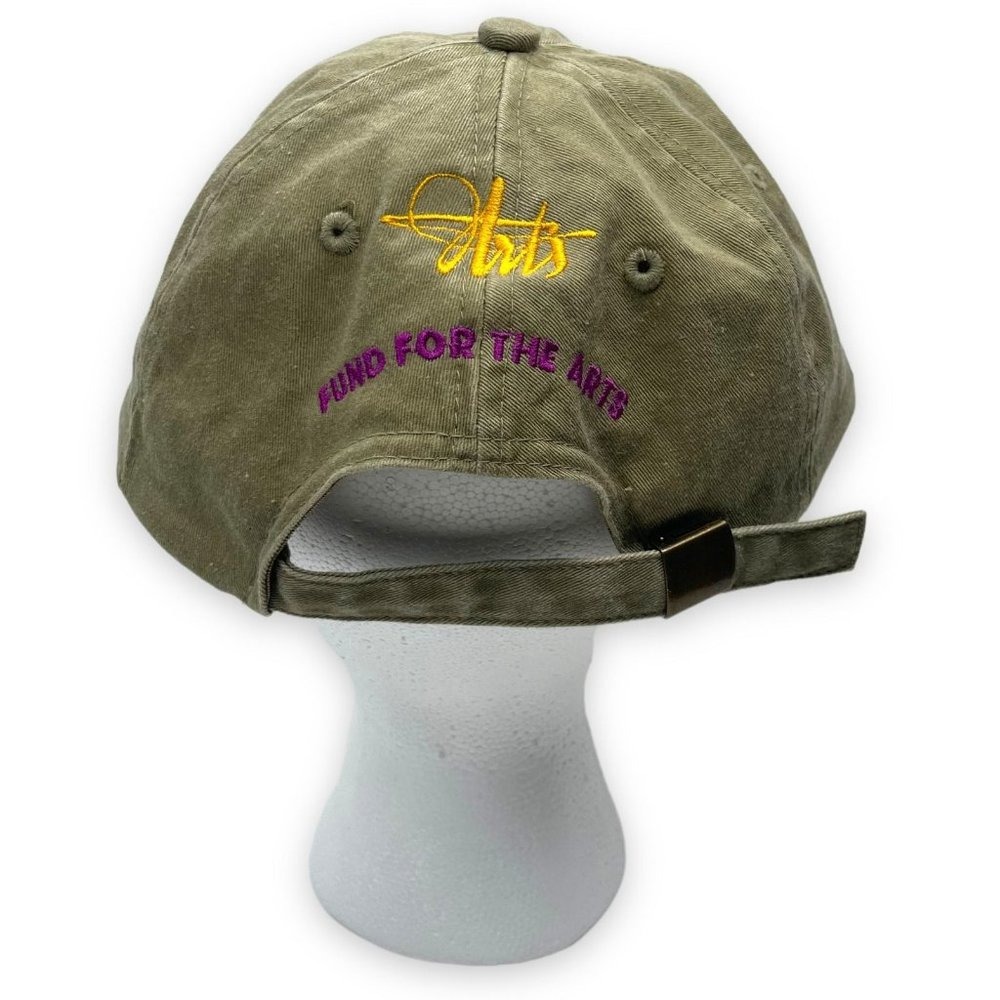 Vintage Fund For The Arts Hat Cap Beige Strap Back Adjustable Art - Picture 4 of 5